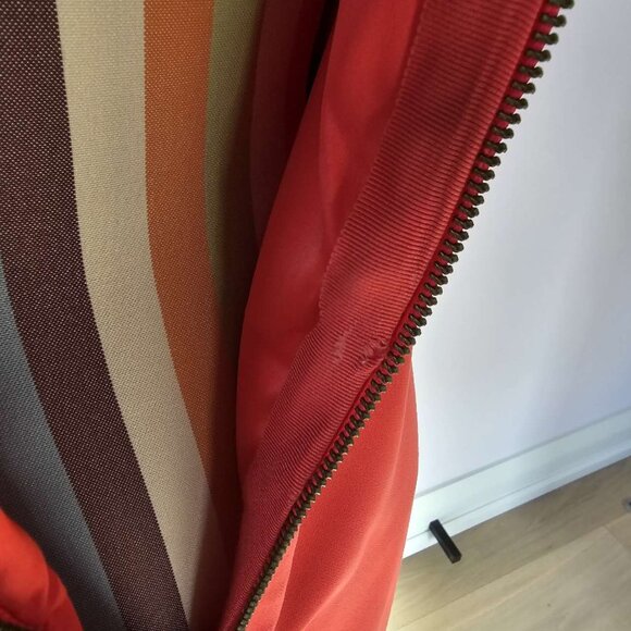 Ted Baker Dress Bright Coral Ruched Calf Length Sheath Ted Size 1 (US 4) - Picture 5 of 15